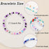 20 Pcs Friendship Bracelets for Teen Girls Preppy Letter Beaded Bracelets Bulk Colorful Stretch Kids Bracelet for Girls Women Set Jewelry...