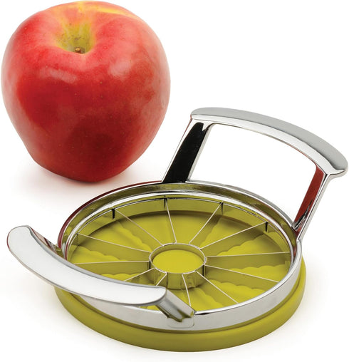 RSVP International Kitchen Tool Collection Core and Slice Apples, Jumbo Slicer, 7.32x4.92", Stainless Steel with Lid...