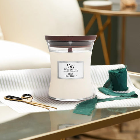WoodWick Medium Hourglass Scented Candle | Cinnamon Chai | with Crackling Wick | Burn Time: Up to 60 Hours...