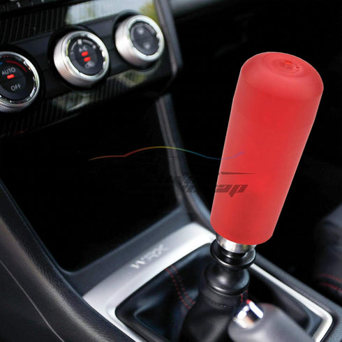 Red Shift Knob Stick Frosted Matte Crystal Bubble Long Throw Gear Shifter 20cm...