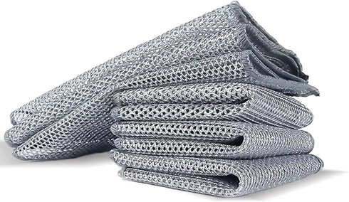 Wire Dishwashing Rag - Non-Scratch Cleaning Cloth for Cookware Surfaces | Multipurpose Wire Miracle Cleaning Rag for Sparkling Results | Gentle ye...