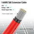 14AWG SAE to SAE Extension Cable Quick Disconnect Wire Harness SAE Connector Adapter Cable SAE Extension Cord for Solar Panel, Battery, Motorcycle...