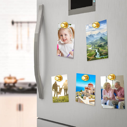 12 Pack Refrigerator Magnets Fridge Magnets Whiteboard Magnets Small Magnets Magnetic Push Pin, Office Magnets Push Pins Magnets for Whiteboard, F...