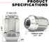 White Knight 1904ST-4 Stainless Steel Capped Acorn Lug Nut - 4 Piece...