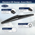 X AUTOHAUX Rear Windshield Wiper Blade Arm Set 255mm 10" for Toyota RAV4 2013-2018...