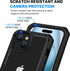 CENHUFO iPhone 15 Case, with Built-in Anti Peep Tempered Glass Privacy Screen Protector and Camera Lens Protective, Full Body Shockproof Clear Cov...