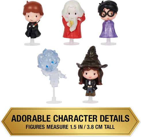 Wizarding World Harry Potter, Micro Magical Moments Hogwarts 5-Pack Mini Figures Gift Set with Display Cases (Amazon Exclusive), Kids Toys for Age...