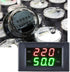 Voltage Frequency Meter, YB4835VF LED Digital Dual Display Ammeter Voltmeter Generator Tester AC Voltage Frequency Meter Measuring Tool(Black)...
