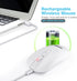 LeadsaiL Rechargeable Wireless Computer Mouse, 2.4G Portable Slim Cordless Mouse Less Noise for Laptop Optical Mouse with 5 Adjustable DPI Levels ...