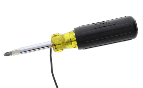 IDEAL INDUSTRIES INC. 35-910 11-in-1 Screwdriver/ Nutdriver – Hardware Tool with Corrosion Resistant Shank, Wire Connector Wrench in Handle, Blaze...
