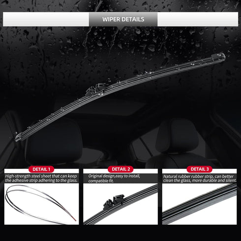 Rear Wiper Blade and Arm Assembly, Replacement Factory OEM Style Back Wiper Set for BMW X5 E70 2007-2013...