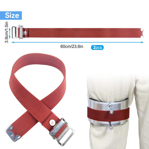 2PCS Drywall Stilts Leg Band Straps, Drywall Stilt Replacement Part Stilts Straps, Nylon Adjustable Leg Fixation Strap Kit, for Street Performance...