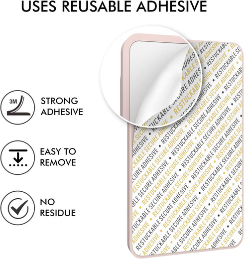 AHASTYLE Phone Credit Card Holder Stick On, Slim Phone Wallet Strong Adhesive Silicone Card Pouch Sleeve Compatible with iPhone/Android/Samsung Ga...