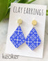 KEOKER Tile Silk Screen Polymer Clay, 3PCS Tile Silk Screen for Polymer Clay, Tile Silk Screen Stencils for Polymer Clay, Tile Pattern Polymer Cla...
