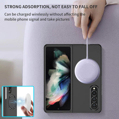 Phone Case for Samsung Galaxy Z Fold4, Dual Layer protection Military Grade Drop Shockproof with Wireless Charging Case for Galaxy Z Fold 4 6.1" M...