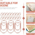 100 Pcs Rose Gold Love Heart Shaped Paper Clips, 0.78inch Cute Mini Paperclips for Office School Home Desk Organizers Clips, Clamps and Rings...