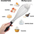 12-Inch Wire Whisk Stainless Steel, Balloon Whisks for Cooking, Wisk Wisking Tool With Soft Silicone Handle, Thick Durable Whisker for Blending, B...