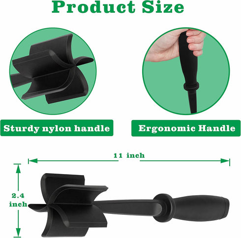 Meat Chopper, Multifunctional Hamburger Meat Chopper, Professional Heat Resistant Nylon Meat/Potato Masher - Safe for Non-Stick Cookware, Chop and...