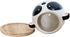 Succulent Pots,Cute Animal Panda Shaped Cartoon Ceramic Succulent Cactus Flower Planters with Bamboo Tray -Plant Not Included (4.13 Inch)...