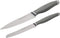 Rachael Ray Cutlery Japanese Stainless Steel Knives Set with Sheaths, 6-Inch Utility Knife and 5-Inch Serrated Utility Knife, Gray...