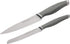 Rachael Ray Cutlery Japanese Stainless Steel Knives Set with Sheaths, 6-Inch Utility Knife and 5-Inch Serrated Utility Knife, Gray...