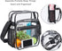 Clear Bag Stadium Approved, Clear Crossbody Messenger Shoulder Bag with Adjustable Strap for Concerts, Sports Events...