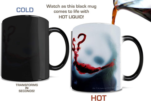 Morphing Mugs DC Comics - Batman: The Dark Knight - Joker - Why So Serious - One 11 oz Color Changing Heat Sensitive Ceramic Mug – Image Revealed ...