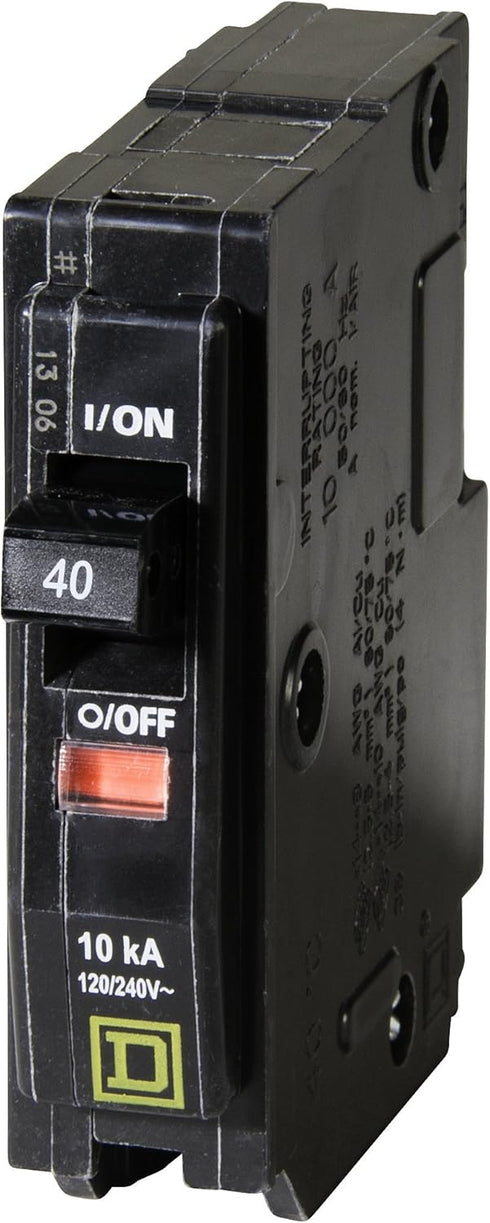Square D - QO140CP QO 40 Amp Single-Pole Circuit Breaker...