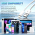 IDISON [MFi Certified iPhone Charger 3Pack 6FT, iPhone Charging Cable USB Fast Charging Cable High Speed Transfer Cord Compatible for iPhone/Pads....