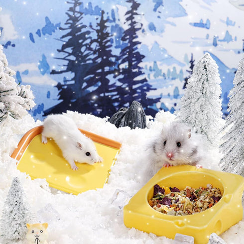 Ceramic Hamster Bedding,Rabbit Cooling Pad/Summer Heat Dissipation Plate,Pet Cooling Mat for Rabbits/Guinea Pig/Dwarf Hamster/Gerbil/Chinchilla/Bu...