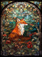AIBOERL Diamond Painting Kits, foxes 5D DIY Full Drill Diamond Art Painting Kits for Adults, Seaside Diamond Painting Gem Art Craft for Home Wall ...