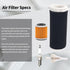 Air Filter Kit Guide & END CAP & Oil Filter & Fuel Filter & Spark plug Kit Compatible with Yamaha Grizzly 600 YFM600 4x4 1998-2001,1UY-14458-01-00...