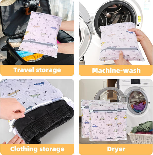 3Pcs Durable Mesh Laundry Bag, Durable Laundry Bags with Premium Zipper Jumbo Net Laundry Bag for Washing Delicates,Big Clothes,Sweater,Bed Sheet,...