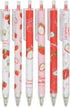 YYaaloa 12pcs Cute Strawberry Pens Black Gel Ink Pens Retractable 0.5mm Gel Pens Nice Gifts Fun Pens for Kids Girls Boys Christmas Gifts...