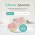 Mason Bottle 2 Pack Silicone Spoons (Buttercup & Harbor)...