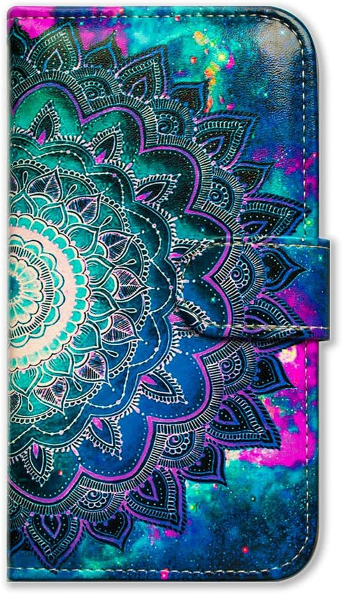 Case for Galaxy A42 5G, Mandala Flower Space Leather Flip Phone Case Wallet Cover with Card Slot Holder Kickstand for Samsung Galaxy A42 5G 2021...