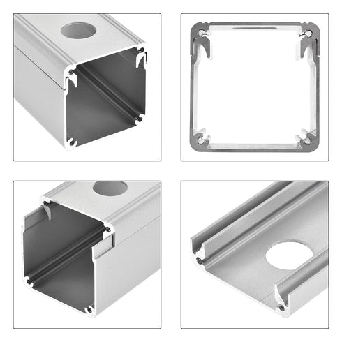 uxcell Single Holes 16mm Aluminum Switch Button Station Box with a PG7 Cable Gland and Mounting Base...