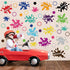 Supzone Colorful Paint Wall Decal Inspirational Quotes Wall Stickers Ink Splatter Splotches Wall Decal Watercolor Paint Splash Wall Art Sticker fo...