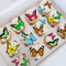 34pcs Pre-Cut Edible Butterflies Wafer Paper,Easter Wedding Cake Cupcake...