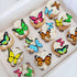 34pcs Pre-Cut Edible Butterflies Wafer Paper,Easter Wedding Cake Cupcake...