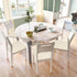 Chair Seat Covers set of 4 Stretch Off white Chair Covers for Dining Room Square Removable Washable Chair Protector Seat Cushion Slipcovers for Ki...