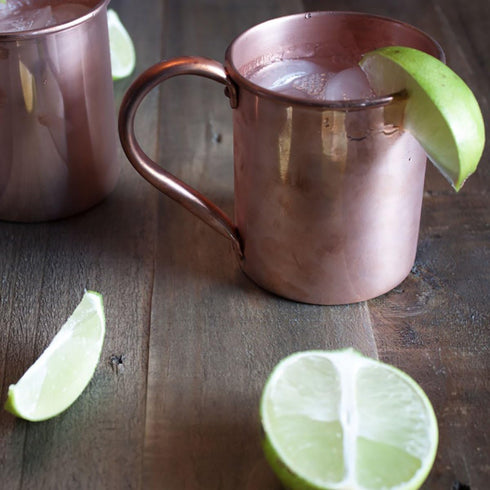 Moscow Mule Copper Mug by Solid Copper - Authentic Moscow Mule Mugs Unlined 16 oz...