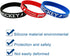 Oringaga 24PCS Hockey Party Motivational Rubber Bracelets, Sports/Hockey Baby Shower Birthday Party Supplies Decorations Gifts Prize Goodie Bag Fa...