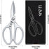 Kitchen Scissors for Food,Heavy Duty Kitchen Shears Dishwasher Safe,Sharp Cutting for Meat Chicken Bone Fish Poultry Spatchcock Turkey Vegetable (...