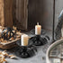 Retro Iron Taper Candle Holder Set of 4, Black Candlestick Holders Candlelight Stand with Handle Simple Ring Candle Stick Holder for Wedding Dinni...