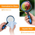 2PCS Upgrade 10X Magnifying Glass, Large Handheld Magnifier Magnafying. Glasses for Kids/Seniors Reading, 3 Inch Shatterproof Lupa Magnify Glass L...