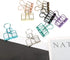 16pcs Binder Clips, Colorful Hollowed Metal Binder Clips Multicolor Paper Binder Clips Metal Paper Clips Iron Wire Paper Clamps for Office Supplie...