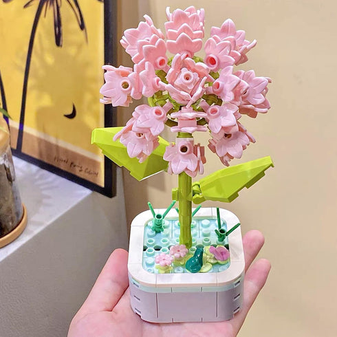 Bouquet Building Blocks Set,DIY Unique Decoration Home, Best Christmas or Birthday Gift for Children or Adults Age 6+(Carnation)...
