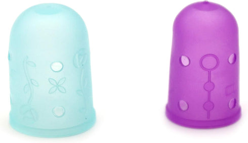 Clover I Sew for Fun Flexible Set Thimble, purple and blue 2...