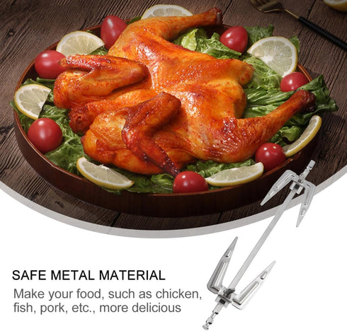 Toddmomy Air Fryer Rotisserie Forks Stainless Steel Air Fryer Fork Air Fryer Accessories Grill Forks for BBQ Home Kitchen Outdoor Camping?Silver?...